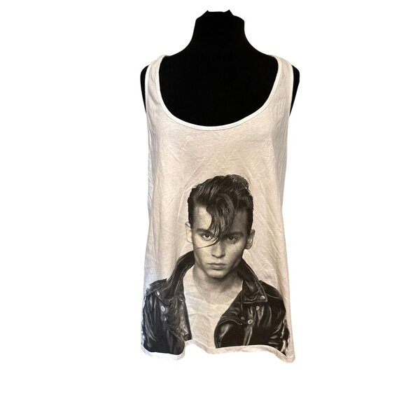 Cry-Baby Johnny Depp Tank‎ Top – Ripple Junction Licensed - Picture 1 of 7